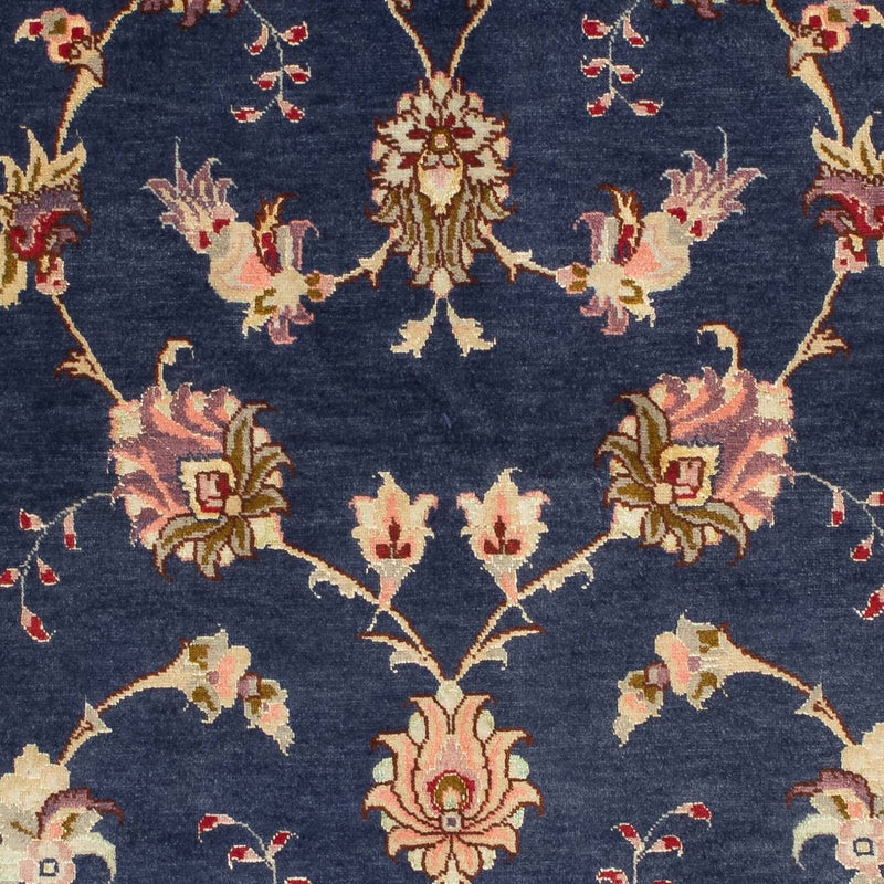 Biegacz Dywan perski - Tabriz - Królewski - 198 x 75 cm - ciemnoniebieski