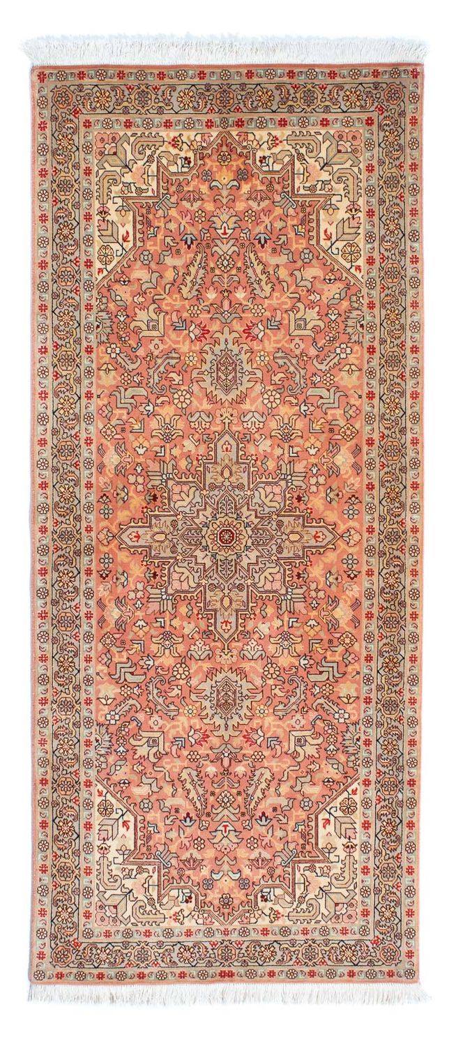 Biegacz Dywan perski - Tabriz - Królewski - 206 x 82 cm - wielokolorowy