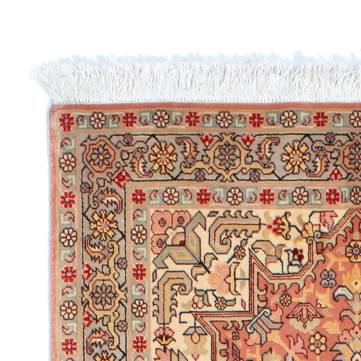 Biegacz Dywan perski - Tabriz - Królewski - 206 x 82 cm - wielokolorowy