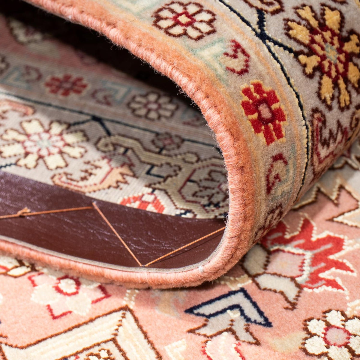 Biegacz Dywan perski - Tabriz - Królewski - 206 x 82 cm - wielokolorowy