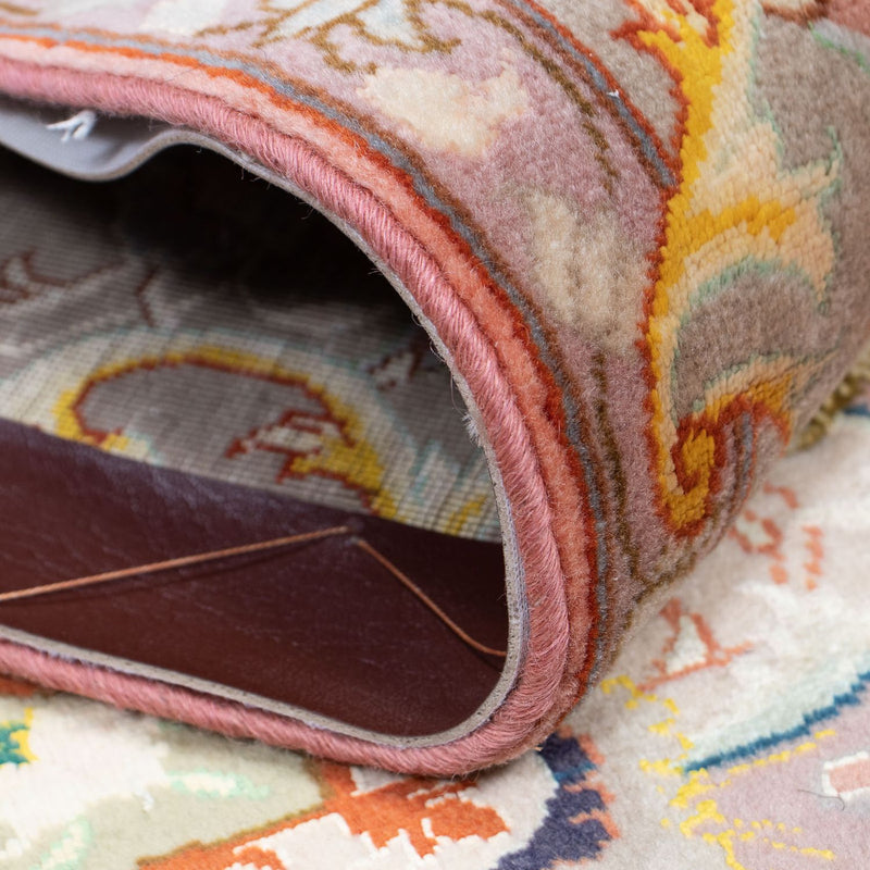 Biegacz Dywan perski - Tabriz - Królewski - 389 x 93 cm - jasna czerwień