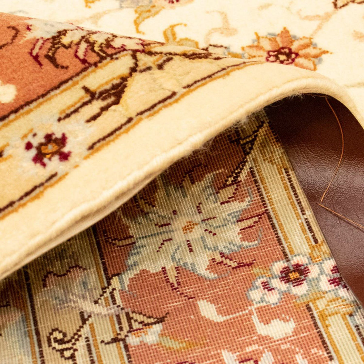 Dywan perski - Tabriz - Królewski - 154 x 103 cm - beżowy