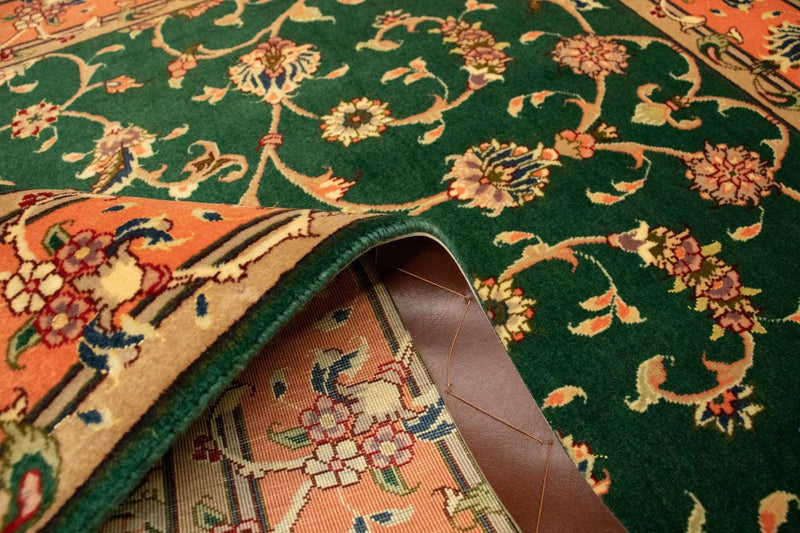 Dywan perski - Tabriz - Królewski - 148 x 100 cm - zielona