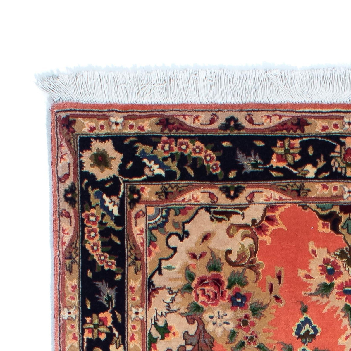 Biegacz Dywan perski - Tabriz - Królewski - 217 x 79 cm - rdza