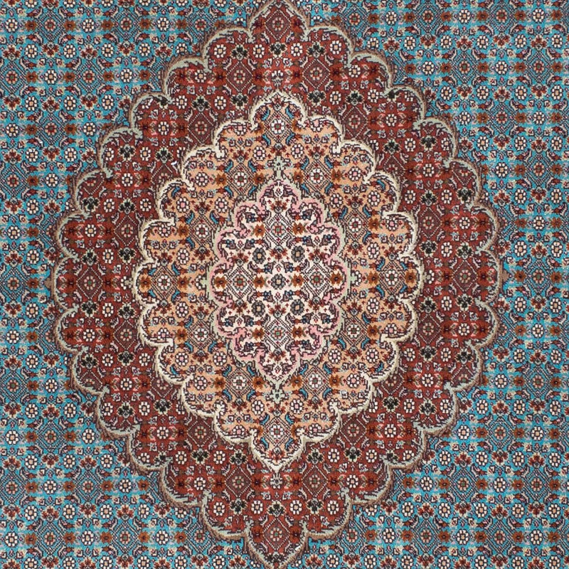 Dywan perski - Tabriz - 204 x 151 cm - niebieski