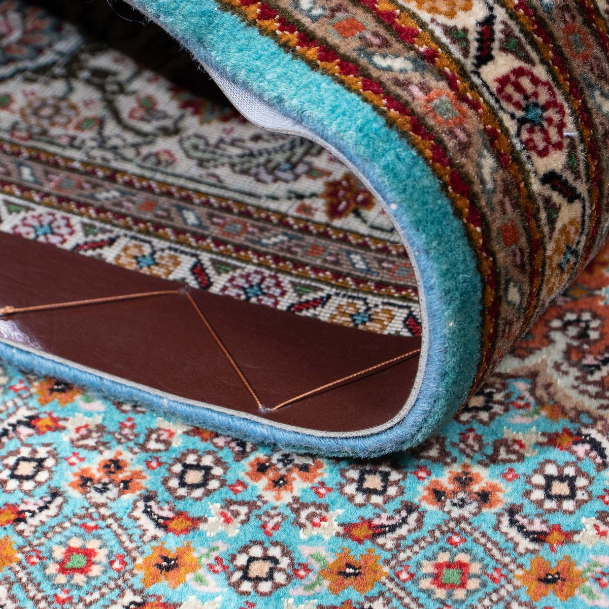 Dywan perski - Tabriz - 204 x 151 cm - niebieski