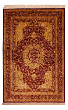 Qom jedwab Dywan 188x130cm - Dywan perski