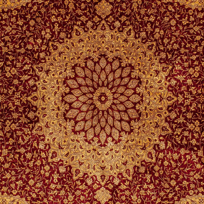 Jedwabny dywan - Ghom Silk - Premium - 188 x 130 cm - beżowy