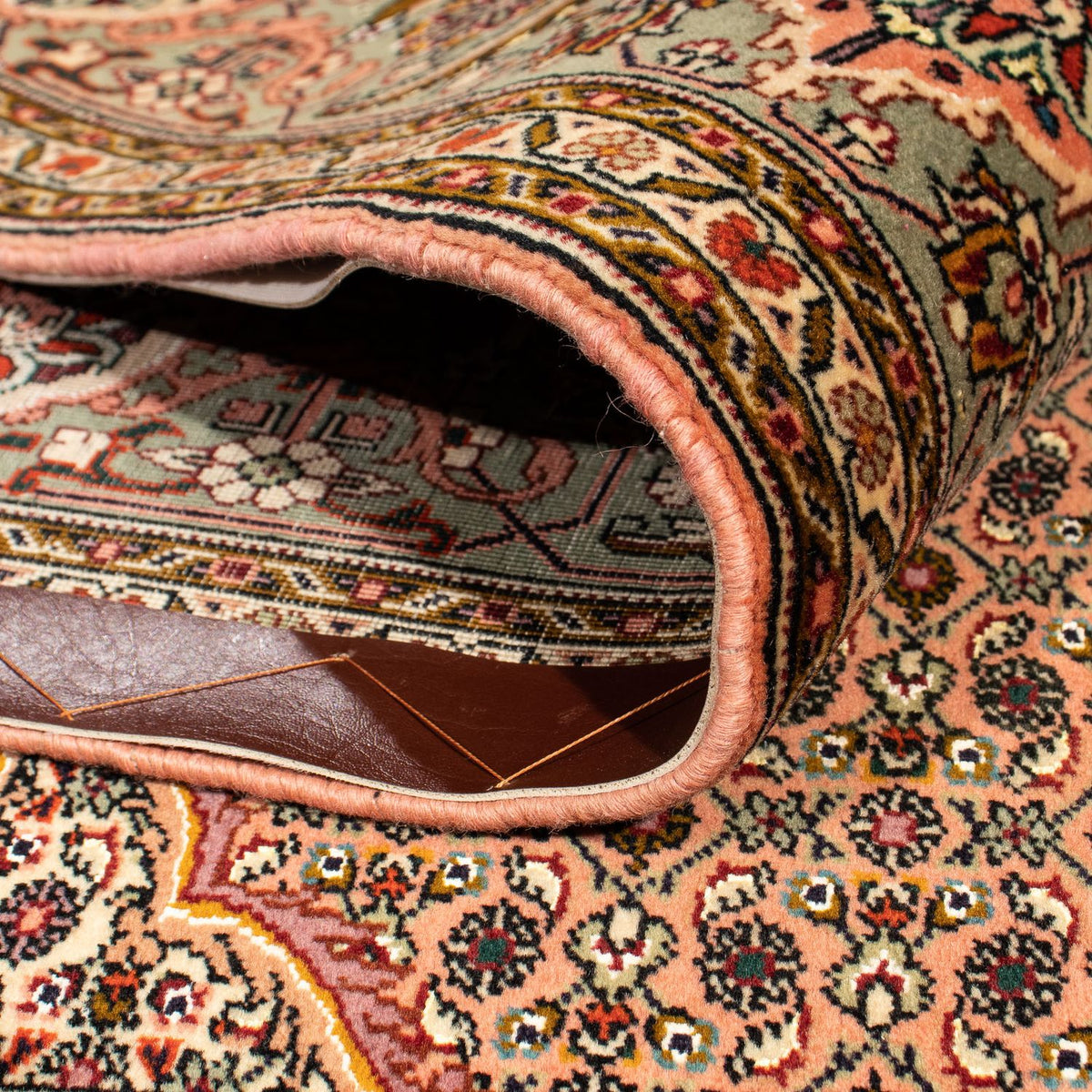 Dywan perski - Tabriz kwadratowy  - 206 x 206 cm - brązowy