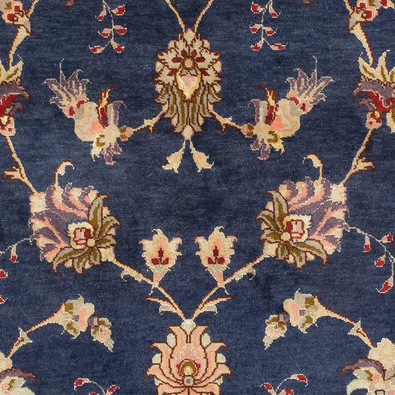 Biegacz Dywan perski - Tabriz - Królewski - 198 x 76 cm - ciemnoniebieski