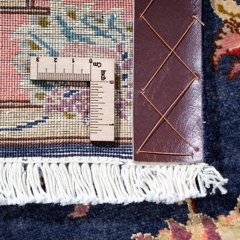 Biegacz Dywan perski - Tabriz - Królewski - 198 x 76 cm - ciemnoniebieski