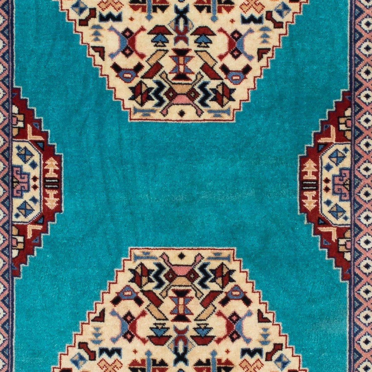 Biegacz Dywan perski - Tabriz - Królewski - 190 x 74 cm - niebieski