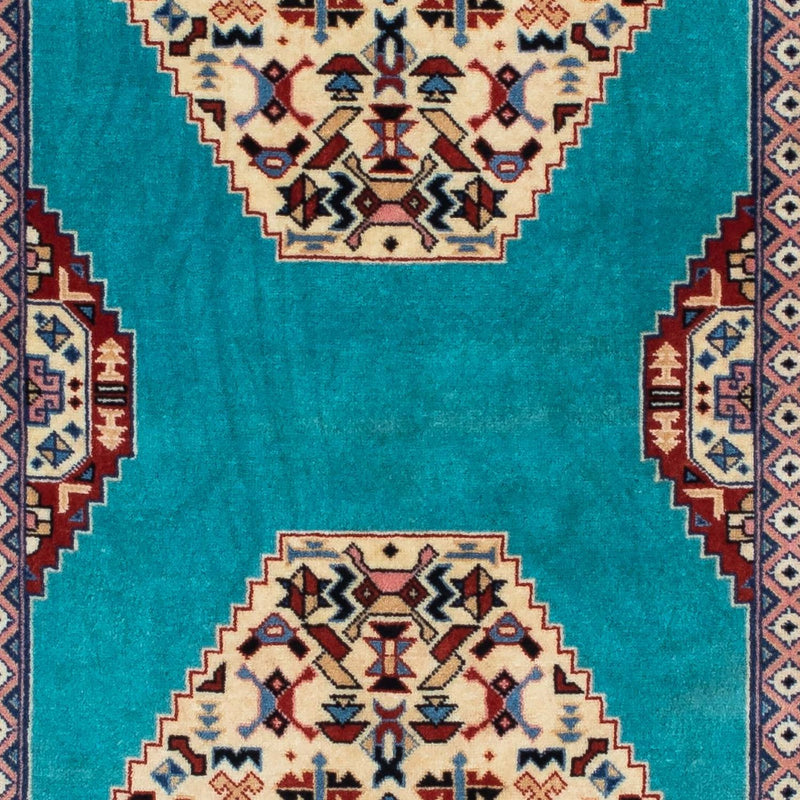 Biegacz Dywan perski - Tabriz - Królewski - 190 x 74 cm - niebieski