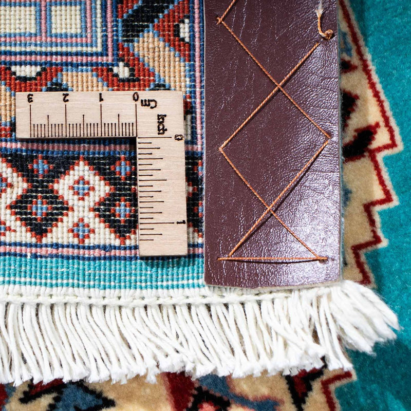 Biegacz Dywan perski - Tabriz - Królewski - 190 x 74 cm - niebieski