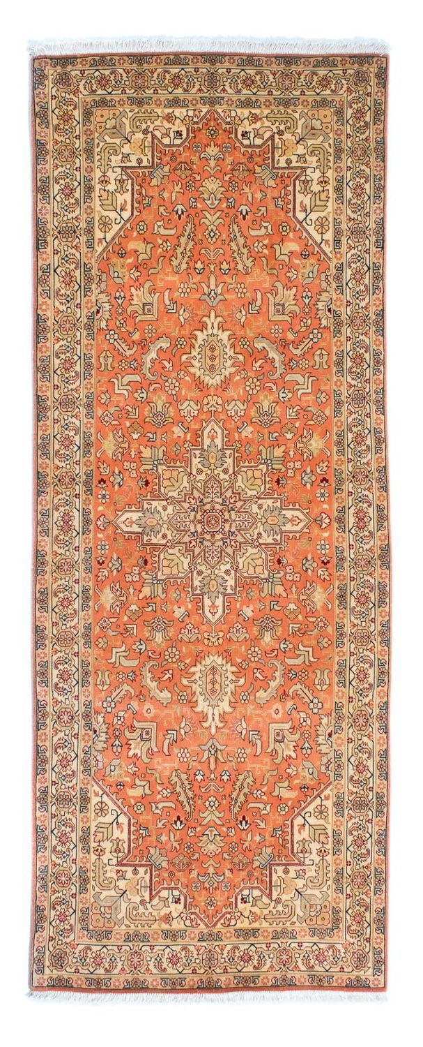 Biegacz Dywan perski - Tabriz - Królewski - 215 x 82 cm - rdza
