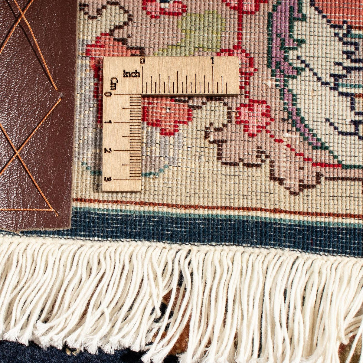 Dywan perski - Tabriz - Królewski kwadratowy  - 202 x 202 cm - ciemnoniebieski