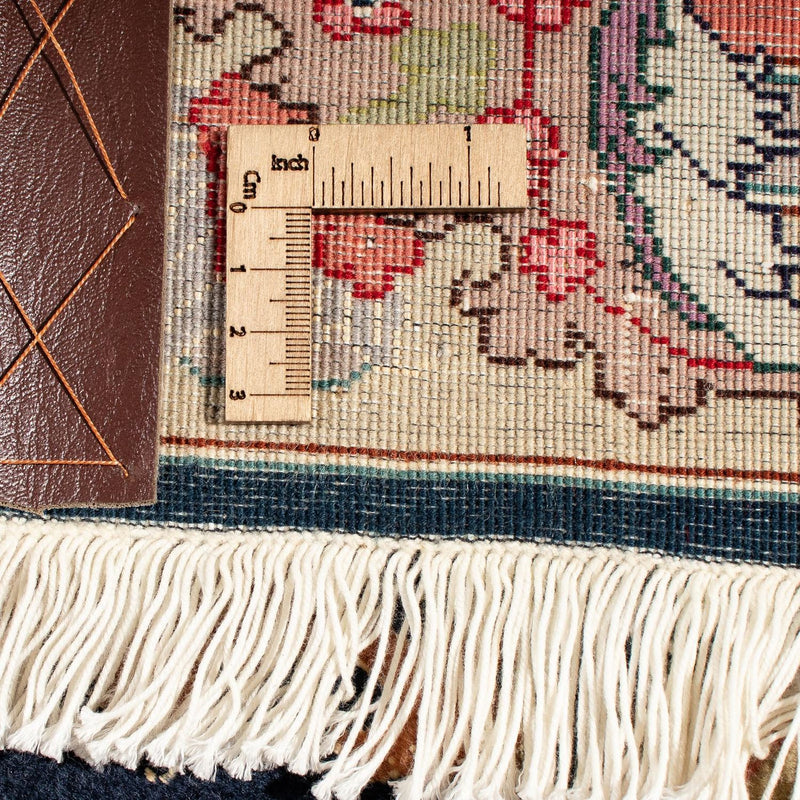 Dywan perski - Tabriz - Królewski kwadratowy  - 202 x 202 cm - ciemnoniebieski