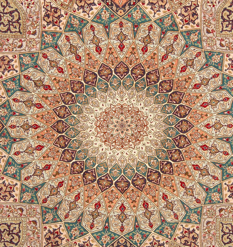 Dywan perski - Tabriz - Królewski - 258 x 205 cm - wielokolorowy