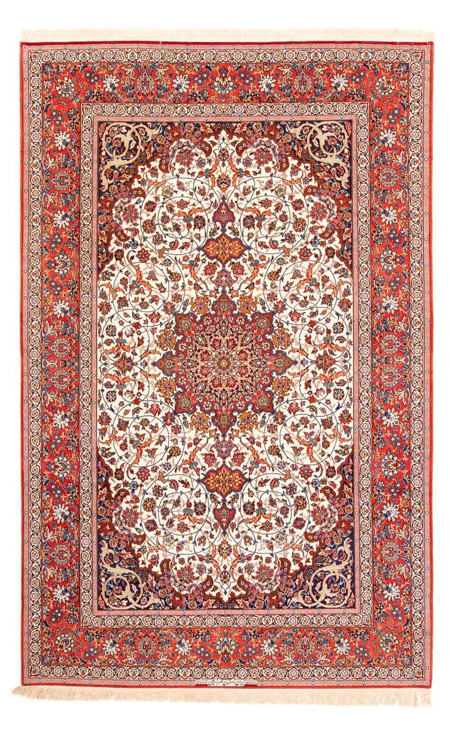 Dywan perski - Isfahan - Premium - 310 x 208 cm - czerwony