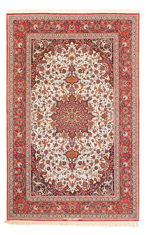 Dywan perski - Isfahan - Premium - 310 x 208 cm - czerwony