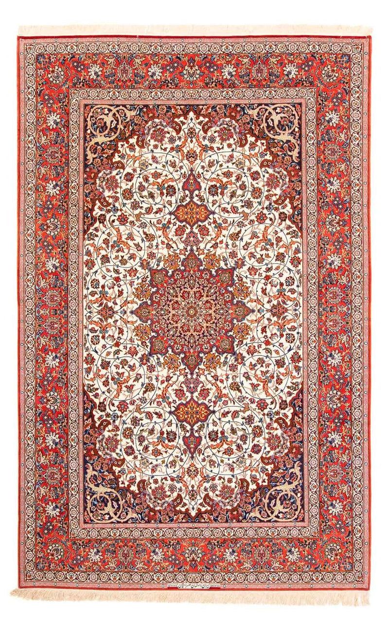 Dywan perski - Isfahan - Premium - 310 x 208 cm - czerwony