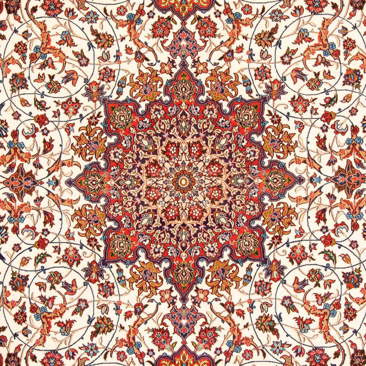 Dywan perski - Isfahan - Premium - 310 x 208 cm - czerwony