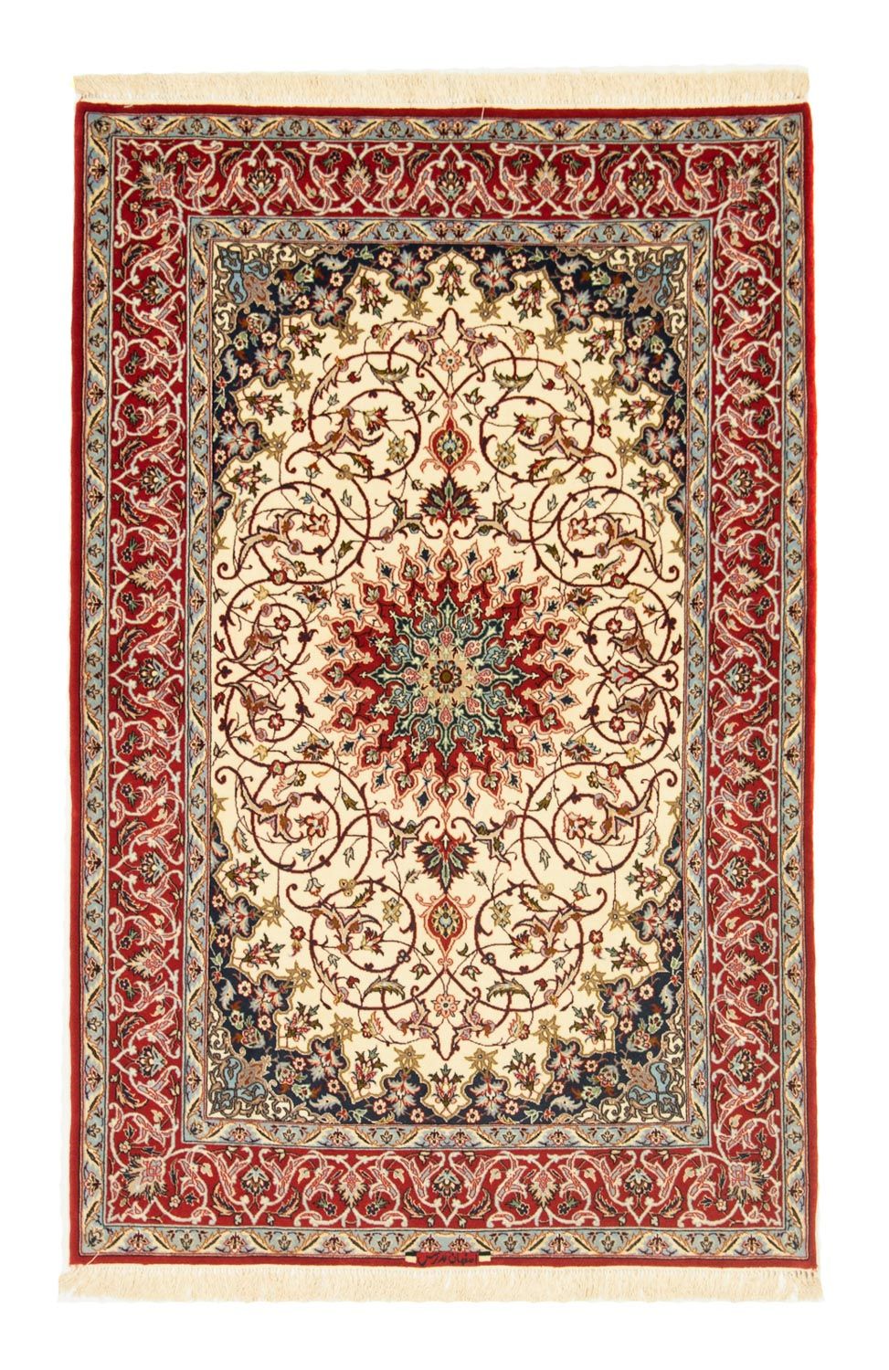 Dywan perski - Isfahan - Premium - 170 x 109 cm - beżowy