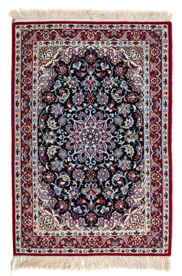 Dywan perski - Isfahan - Premium - 104 x 72 cm - ciemna czerwień