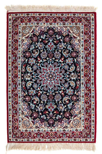 Dywan perski - Isfahan - Premium - 104 x 72 cm - ciemna czerwień