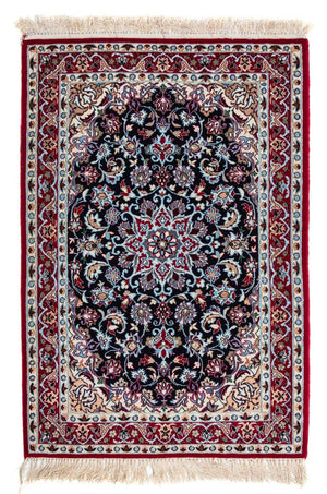 Dywan perski - Isfahan - Premium - 104 x 72 cm - ciemna czerwień