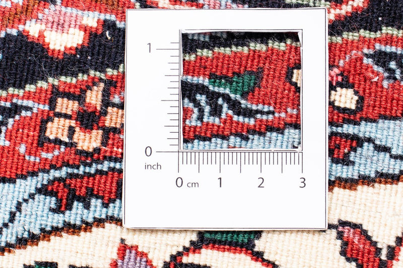 Dywan perski - Bijar okrągły  - 150 x 150 cm - ciemna czerwień