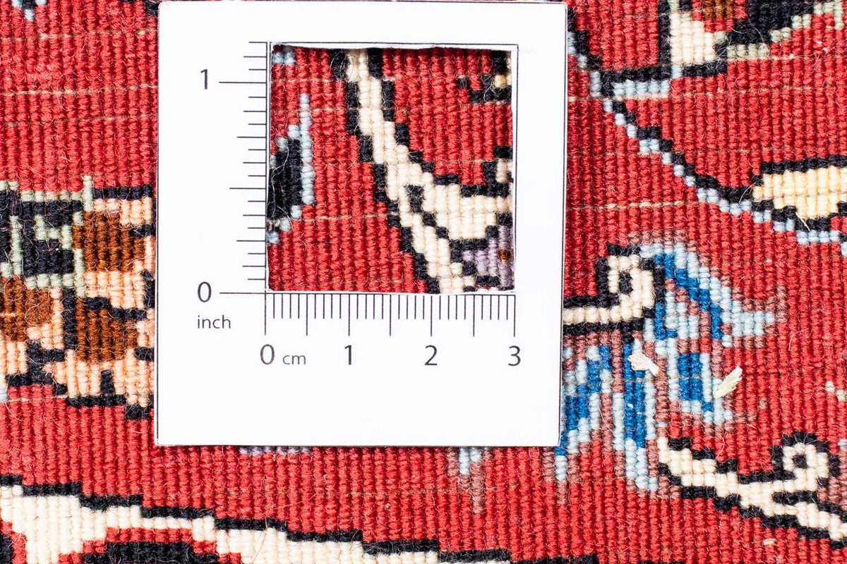 Dywan perski - Bijar okrągły  - 250 x 250 cm - czerwony