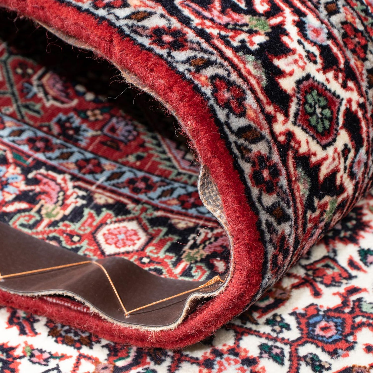 Biegacz Dywan perski - Bijar - 202 x 74 cm - czerwony