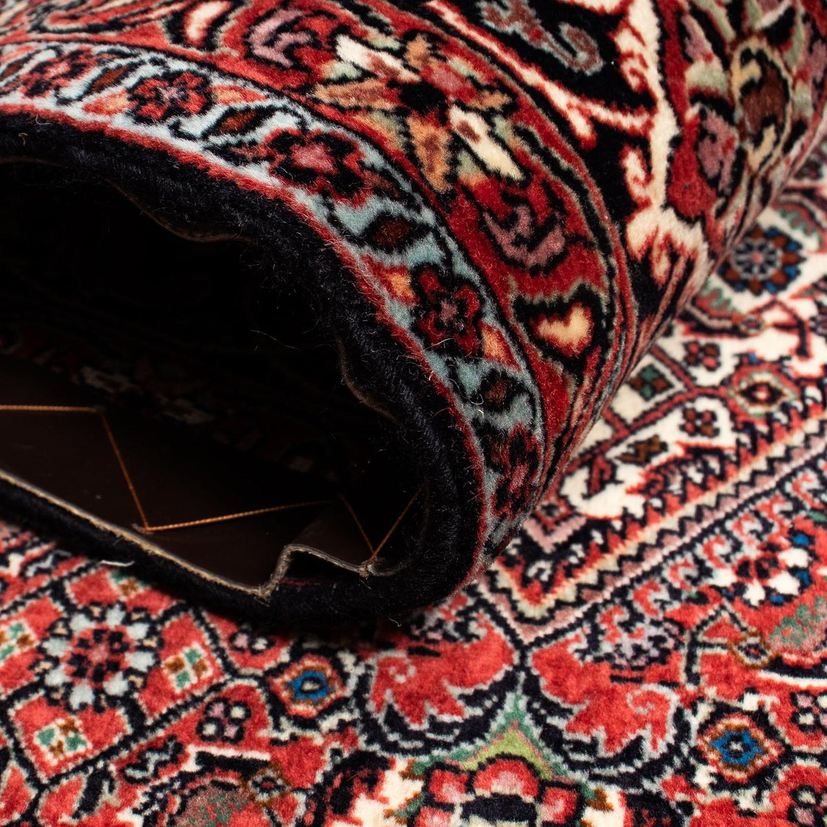 Dywan perski - Bijar - 249 x 200 cm - ciemna czerwień