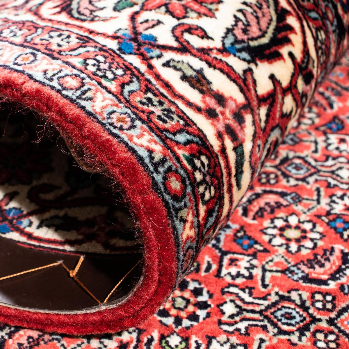 Dywan perski - Bijar - 254 x 171 cm - ciemna czerwień