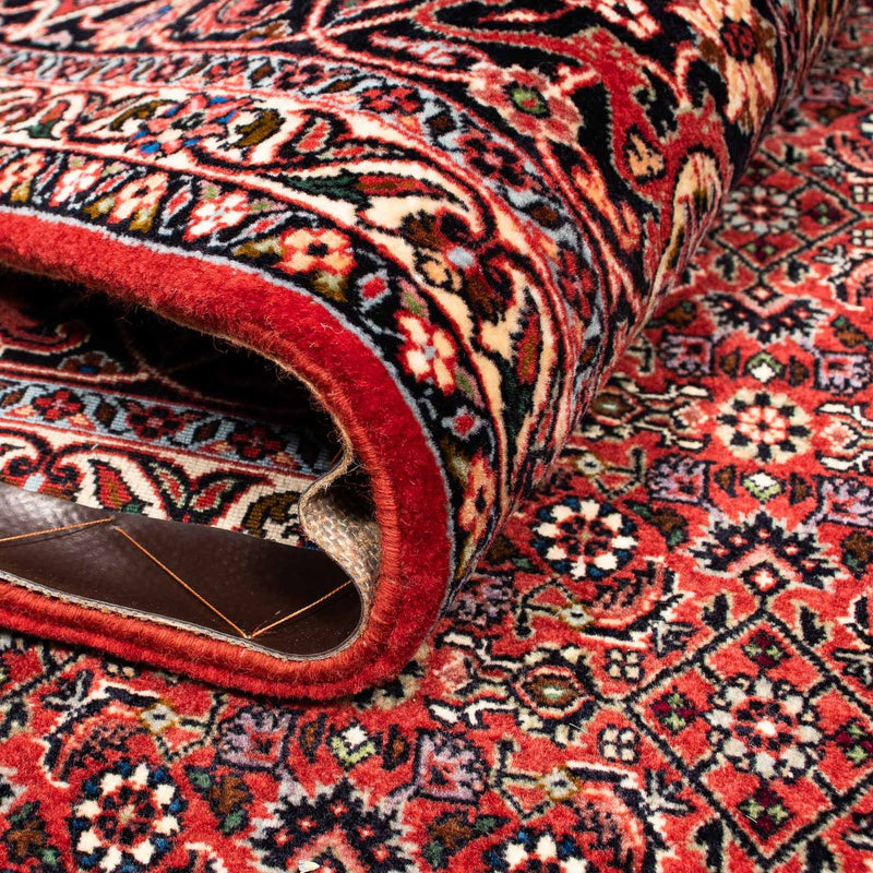 Dywan perski - Bijar - 256 x 202 cm - ciemna czerwień