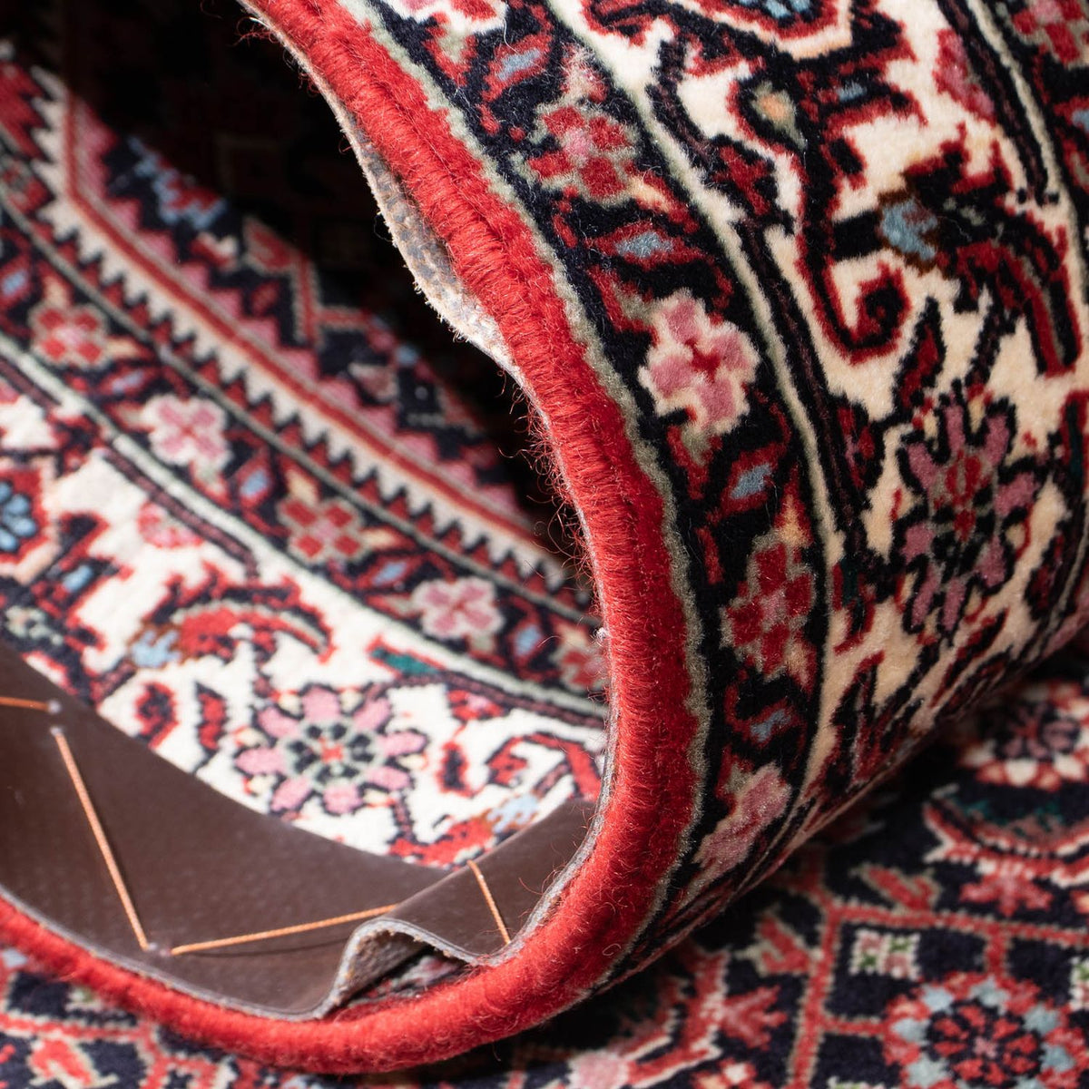 Biegacz Dywan perski - Bijar - 190 x 73 cm - ciemnoniebieski