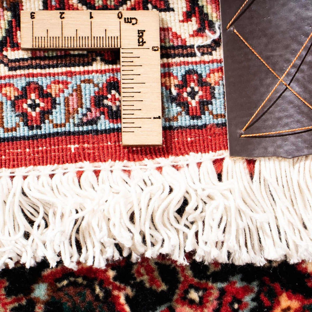 Biegacz Dywan perski - Bijar - 198 x 74 cm - ciemna czerwień