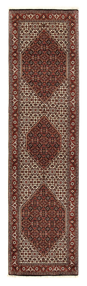 Biegacz Dywan perski - Bijar - 308 x 81 cm - wielokolorowy