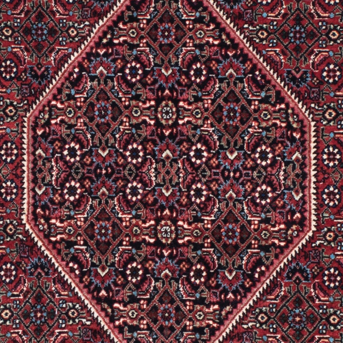 Biegacz Dywan perski - Bijar - 213 x 74 cm - ciemnoniebieski