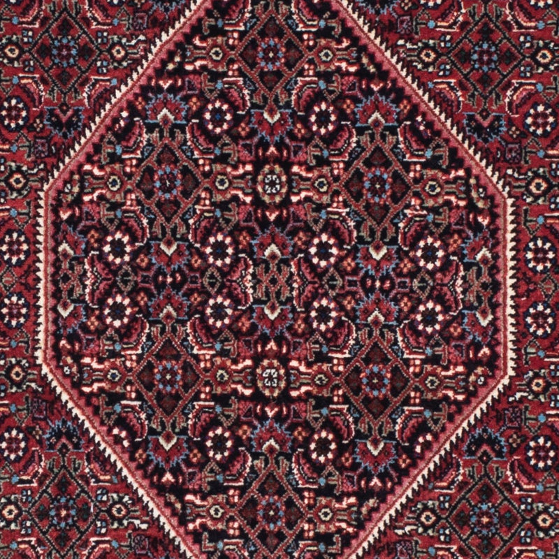 Biegacz Dywan perski - Bijar - 213 x 74 cm - ciemnoniebieski