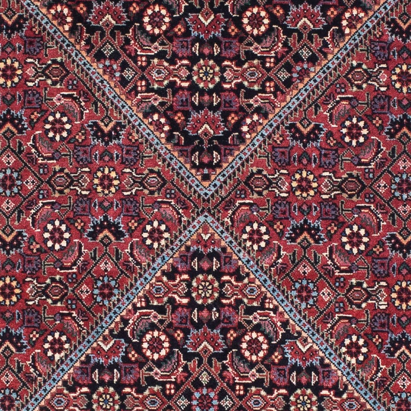 Biegacz Dywan perski - Bijar - 211 x 75 cm - ciemnoniebieski