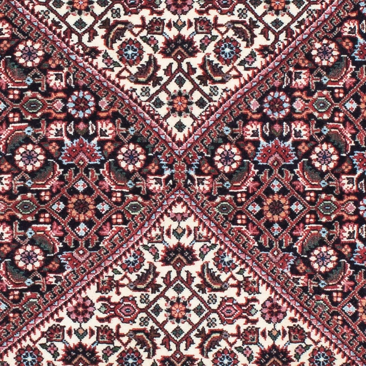 Biegacz Dywan perski - Bijar - 194 x 73 cm - czerwony