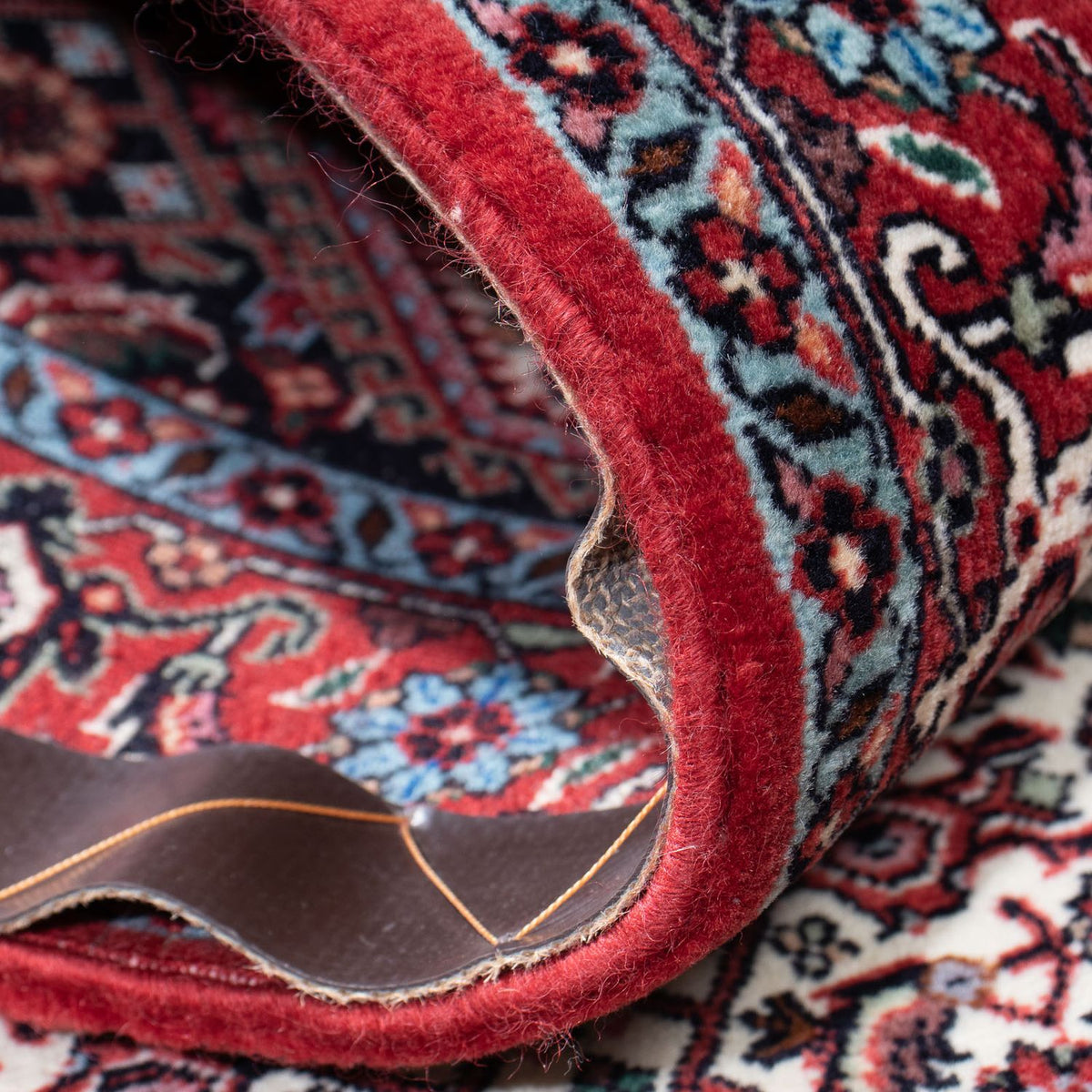 Biegacz Dywan perski - Bijar - 194 x 73 cm - czerwony