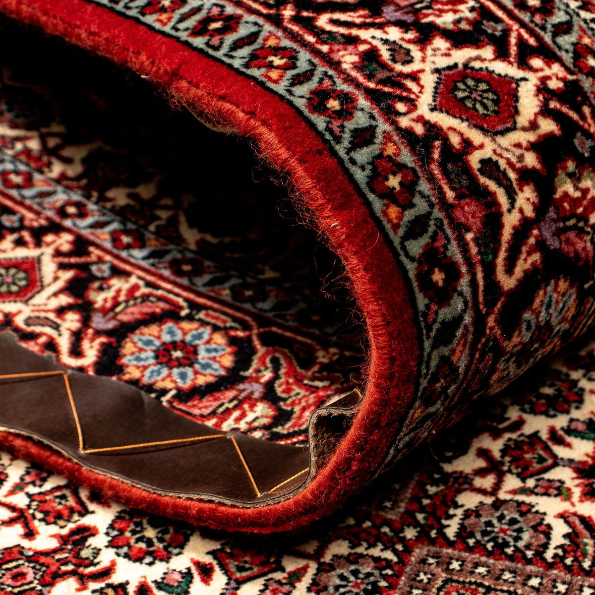 Biegacz Dywan perski - Bijar - 303 x 84 cm - wielokolorowy