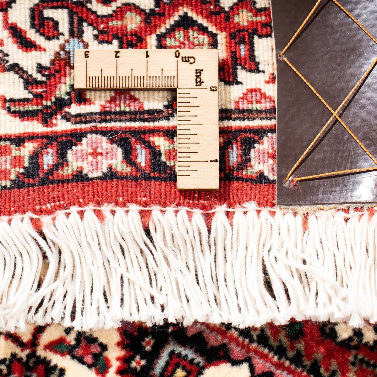 Biegacz Dywan perski - Bijar - 202 x 73 cm - ciemna czerwień