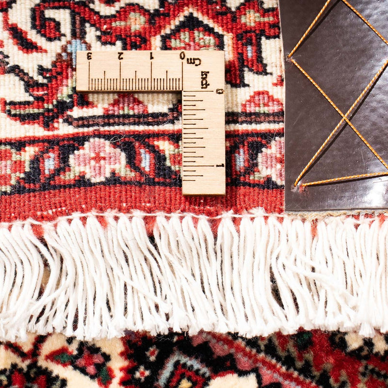 Biegacz Dywan perski - Bijar - 202 x 73 cm - ciemna czerwień