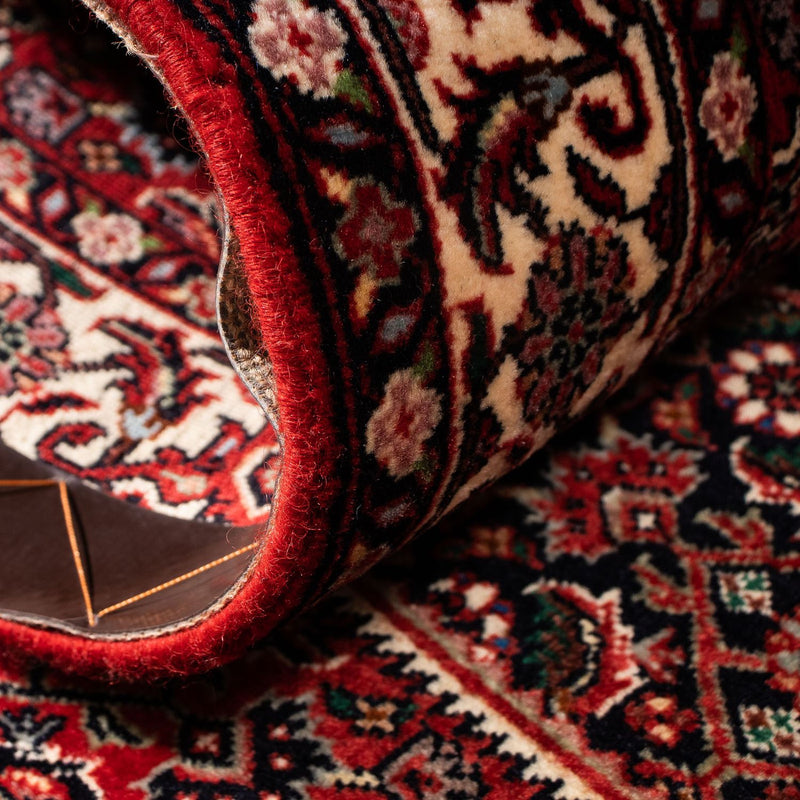 Biegacz Dywan perski - Bijar - 203 x 73 cm - ciemna czerwień