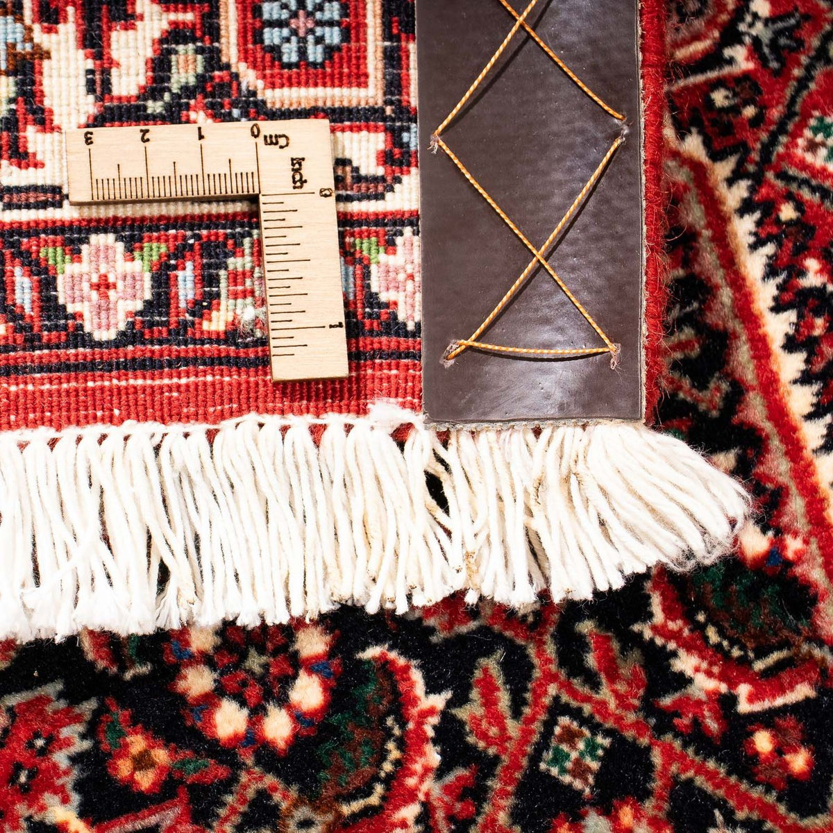 Biegacz Dywan perski - Bijar - 203 x 73 cm - ciemna czerwień