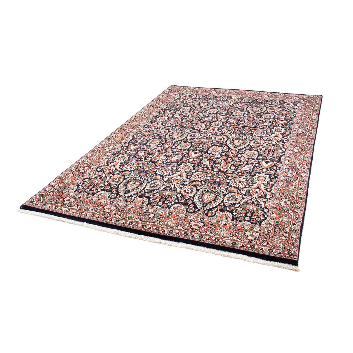 Dywan perski - Bijar - 240 x 165 cm - ciemnoniebieski